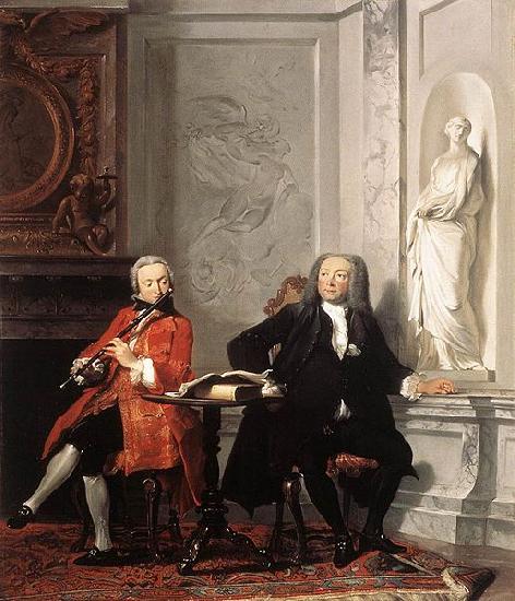 TROOST, Cornelis Jeronimus Tonneman and his Son Sweden oil painting art